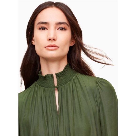 Wilfred | Garlyn Long Sleeve Dress Green Size Small Aritzia - Picture 2 of 10